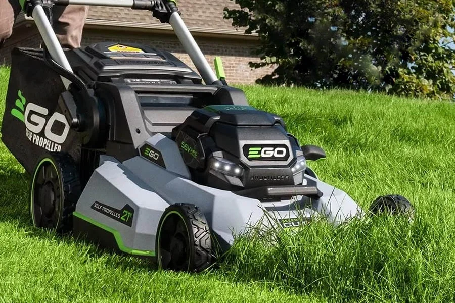 walk behind electric lawn mower